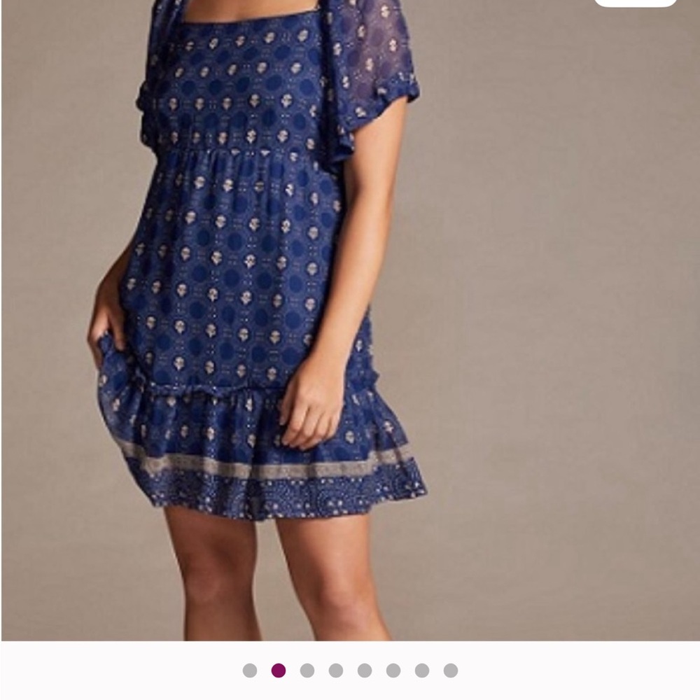 Anthropologie Navy Dress - Picture 2 of 3